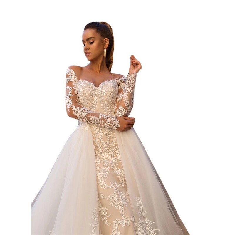 Mermaid Wedding Dress Manufacturer - OEM/ODM Luxury Lace Strapless Gown