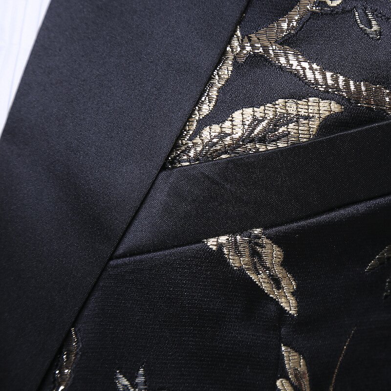 Men's Suit Manufacturer - OEM/ODM Two Piece Embroidery Tuxedo Groom Suit