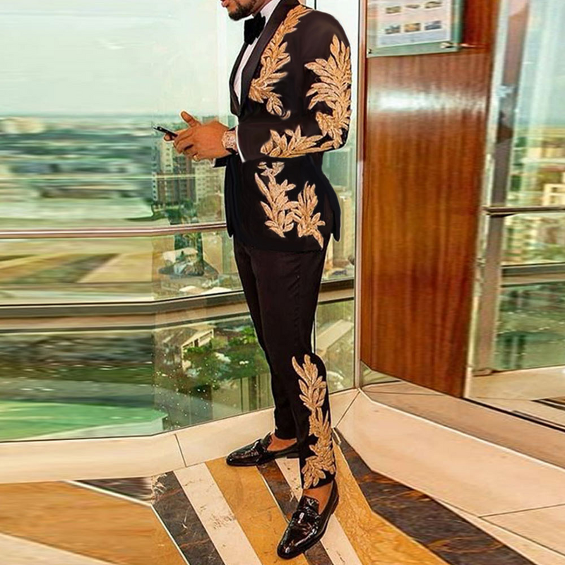 Men's Suit Manufacturer - OEM/ODM Wine Red Velvet Host Singer Performance Suit