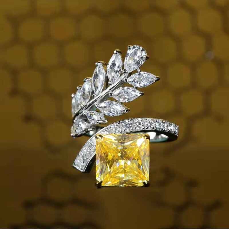 Zircon Ring Manufacturer - Wholesale OEM Gold Plated Hip Hop Flash Diamond Ring