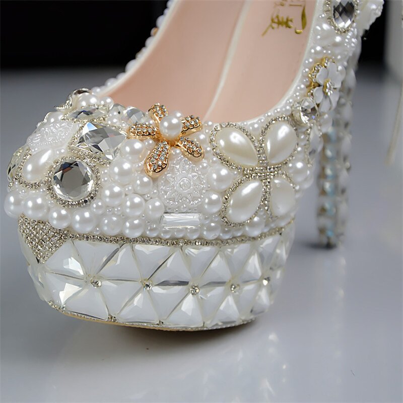 Wedding Shoes Manufacturer - OEM/ODM Open Toe High Thin Heel Diamond Crystal Sandals