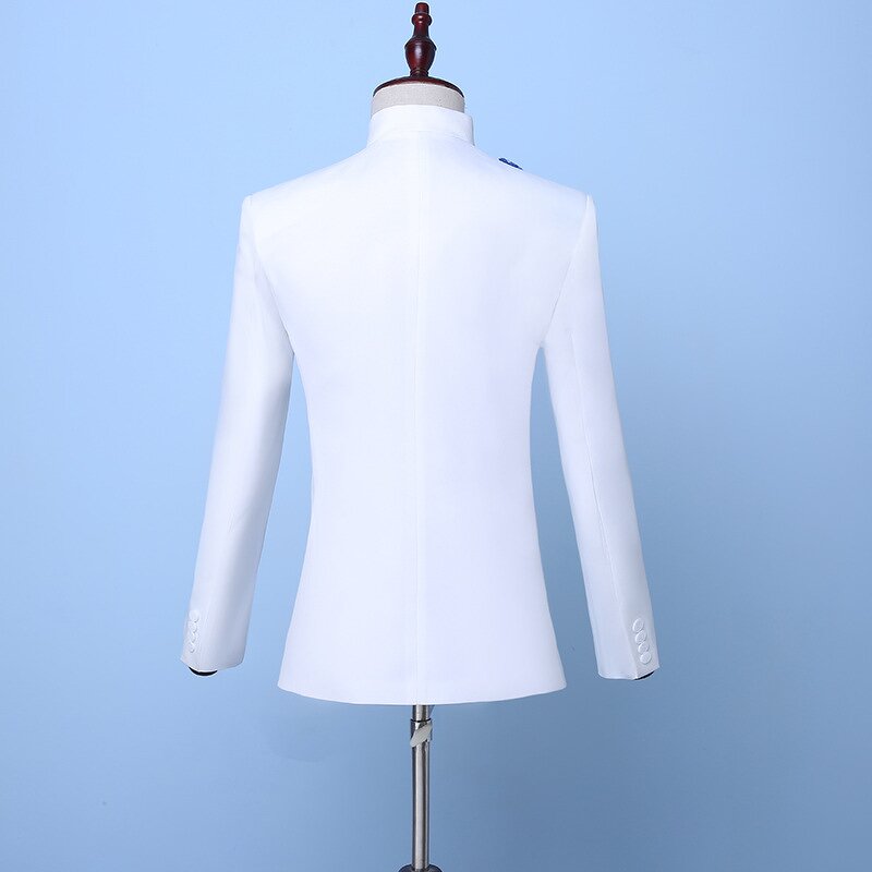 Men's Suit Manufacturer - OEM/ODM Slim Male Singer Chorus Groom Wedding Suit