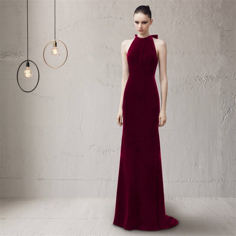 Evening Dress Manufacturer - OEM/ODM Sexy Plunging Neckline Long Party Dress