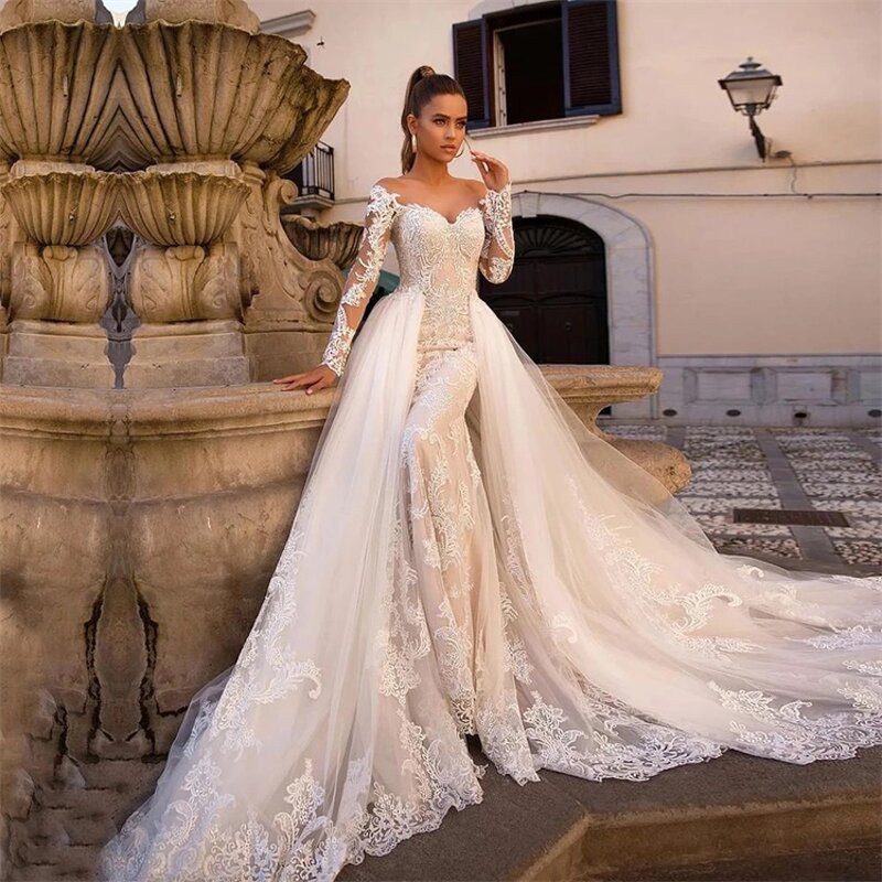 Mermaid Wedding Dress Manufacturer - OEM/ODM Luxury Lace Strapless Gown