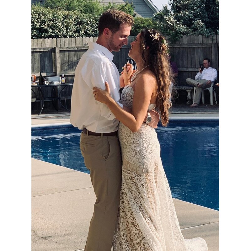 Mermaid Wedding Dress Manufacturer - OEM/ODM Luxury Sexy Lace Strapless Gown