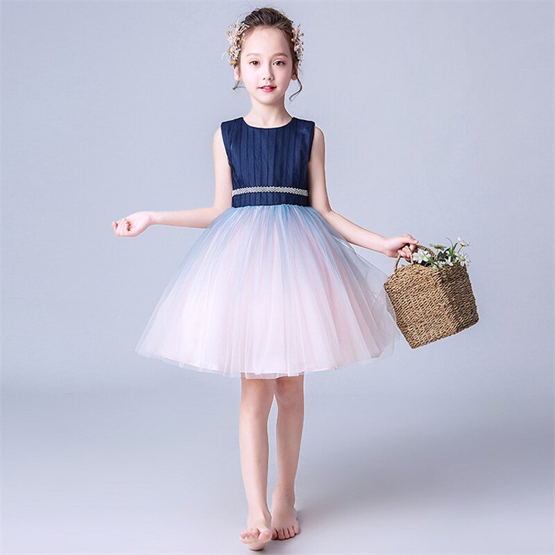 Flower Child Dress Manufacturer - OEM Custom Royal Blue Vest 0-6 Years