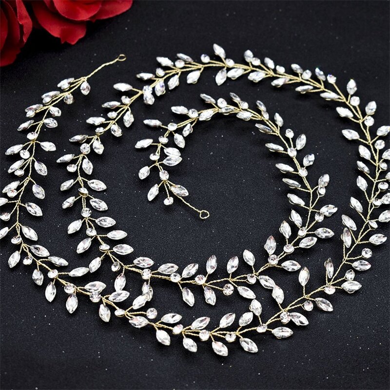 Bridal Headdress Manufacturer - OEM/ODM Rhinestone Pressure Hair Hoop Soft Headband