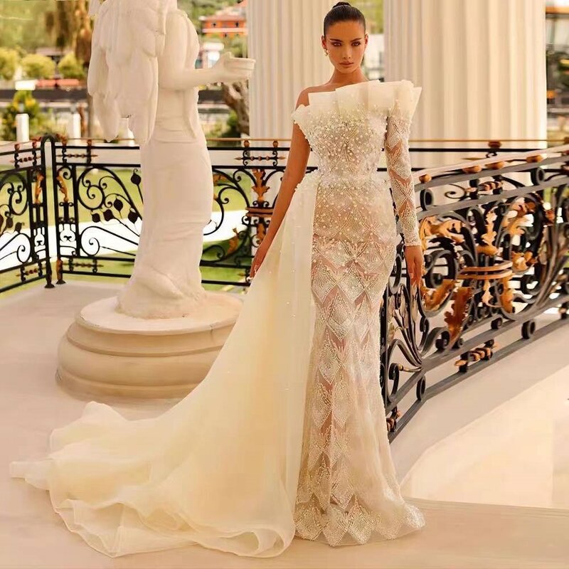 Evening Dress Manufacturer - OEM/ODM Embroidered Blue Slit Halter Fairy Dress