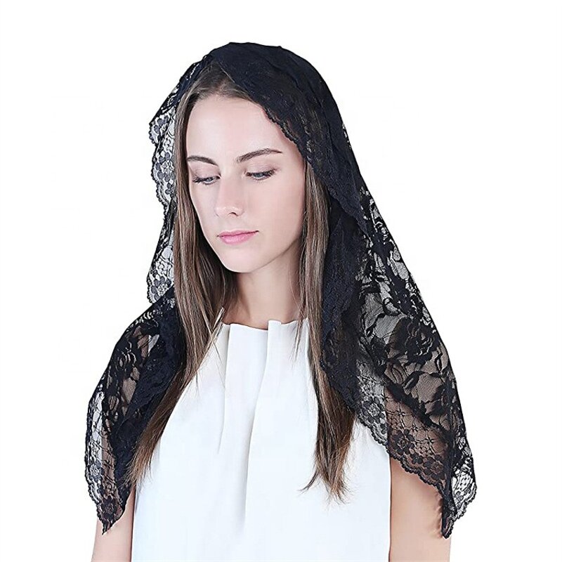 Mantilla Veil Manufacturer - OEM/ODM Embroidery Lace Scarf for Muslim Women