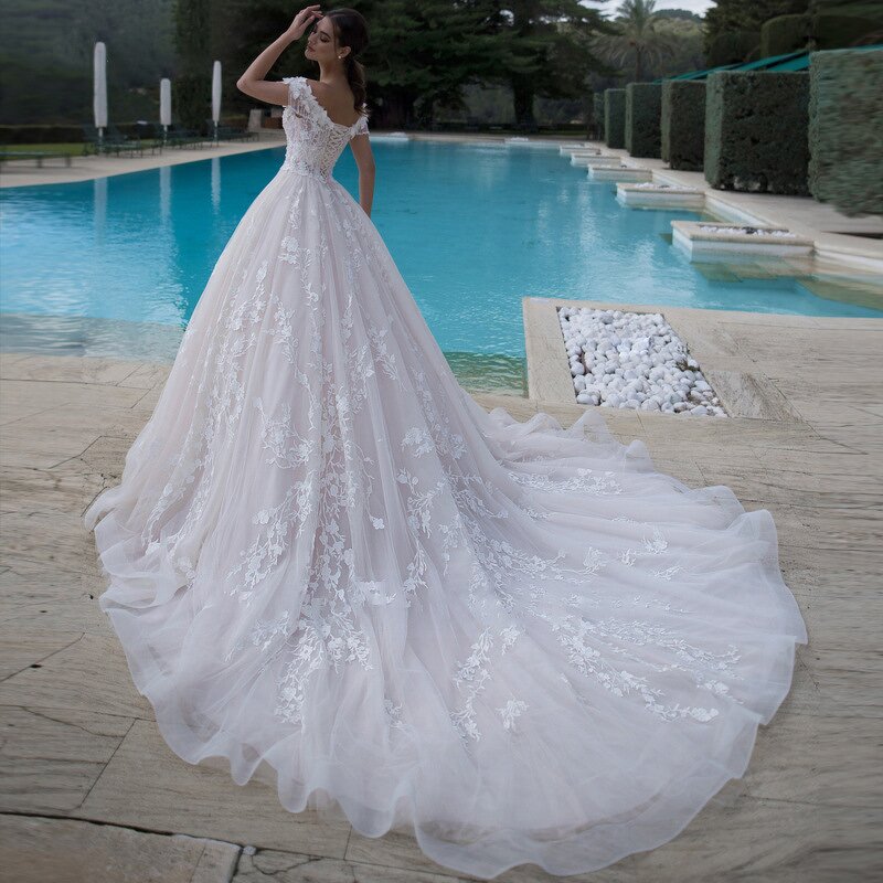 Modest Wedding Dress Manufacturer - OEM/ODM Luxury Tassel Floral Wedding Gown