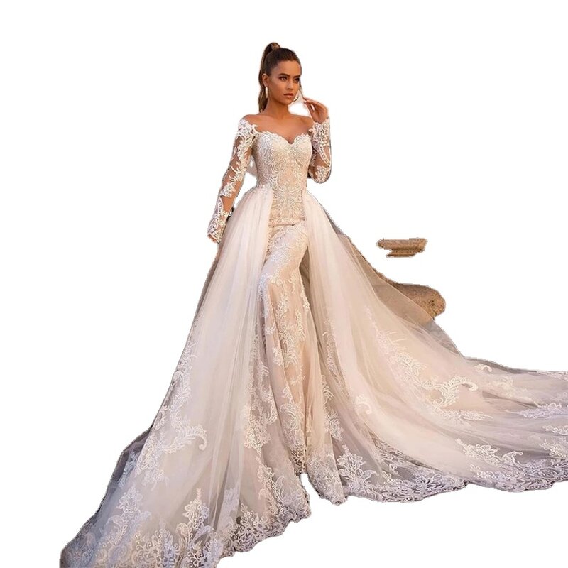 Mermaid Wedding Dress Manufacturer - OEM/ODM Luxury Lace Strapless Gown