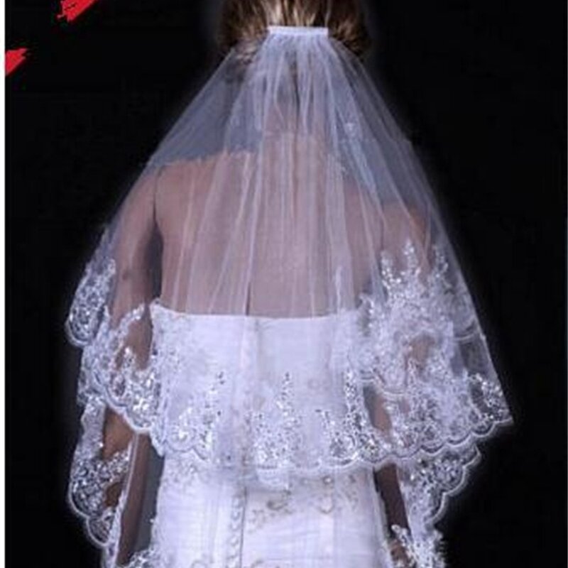 Bridal Veil Manufacturer - OEM/ODM Korean Flower Embroidery Single Layer Veil