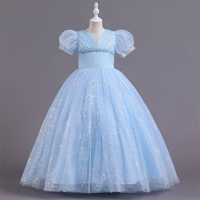 Children's Puffy Dress Manufacturer - OEM Custom Bubble Sleeve Wedding Skirt