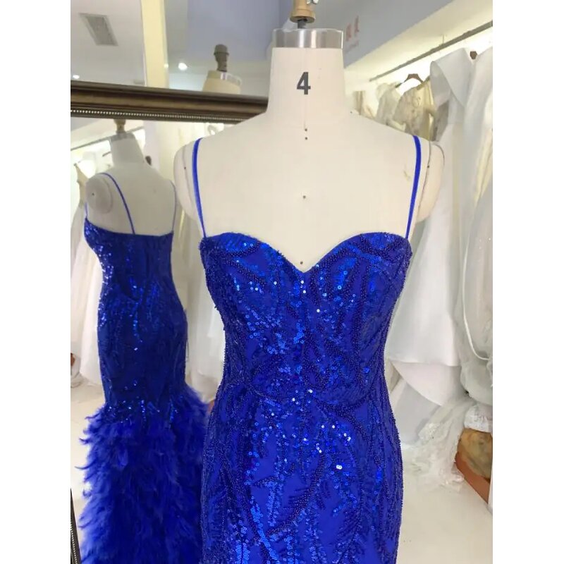 Evening Dress Manufacturer - OEM/ODM Sparkly Beading High Slit Mermaid Dress