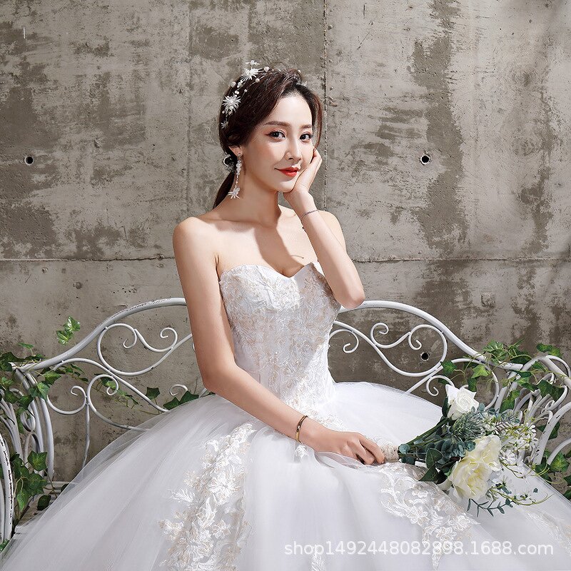 Wedding Dresses Manufacturer - OEM/ODM Elegant Lace Short Sleeve Bridal Gown