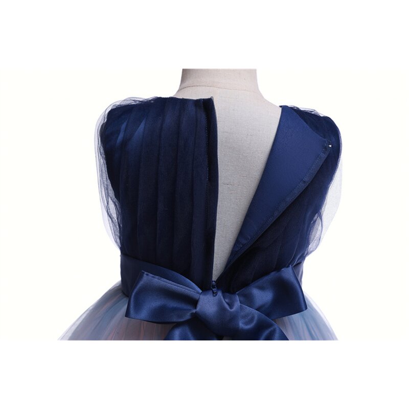 Flower Child Dress Manufacturer - OEM Custom Royal Blue Vest 0-6 Years