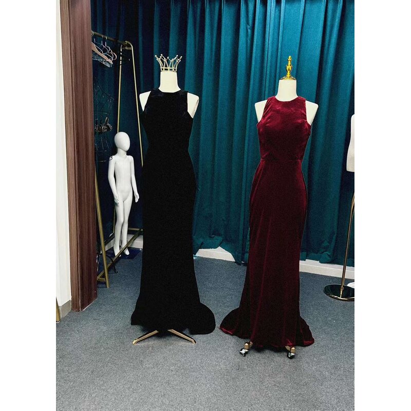 Evening Dress Manufacturer - OEM/ODM Sexy Plunging Neckline Long Party Dress
