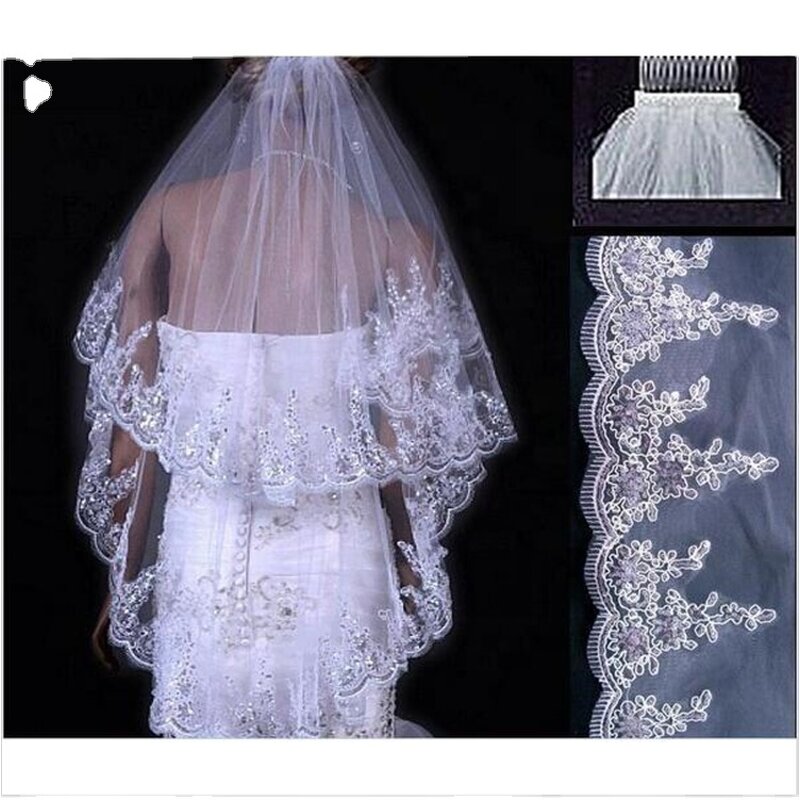 Bridal Veil Manufacturer - OEM/ODM Korean Flower Embroidery Single Layer Veil