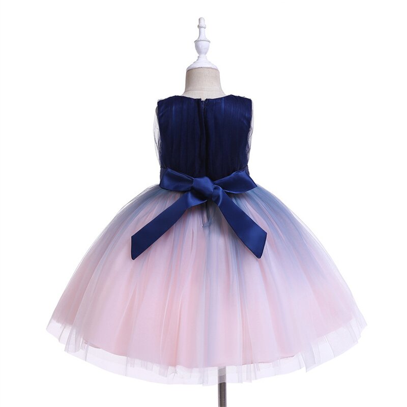 Flower Child Dress Manufacturer - OEM Custom Royal Blue Vest 0-6 Years