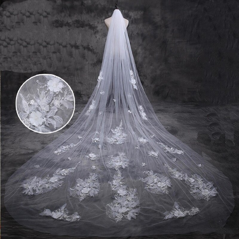 Bridal Veil Manufacturer - OEM/ODM Luxury Rhinestone Fairy Long Tail Veil