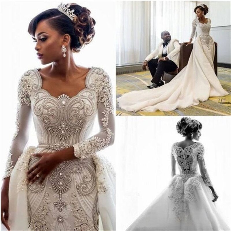 Plus Size Wedding Dress Manufacturer - OEM Custom Lace Vintage Long Sleeve Gown