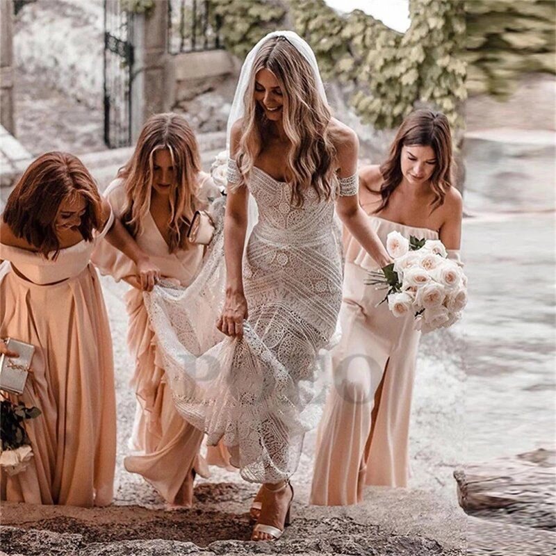 Mermaid Wedding Dress Manufacturer - OEM/ODM Luxury Sexy Lace Strapless Gown