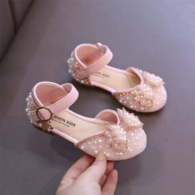 Girls Princess Shoes Manufacturer - OEM/ODM High Quality Pearl Rhinestone Party Shoes