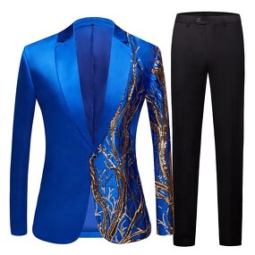 Men's Suit Manufacturer - OEM/ODM Sequin Stage Chorus Wedding Groom MC Suit