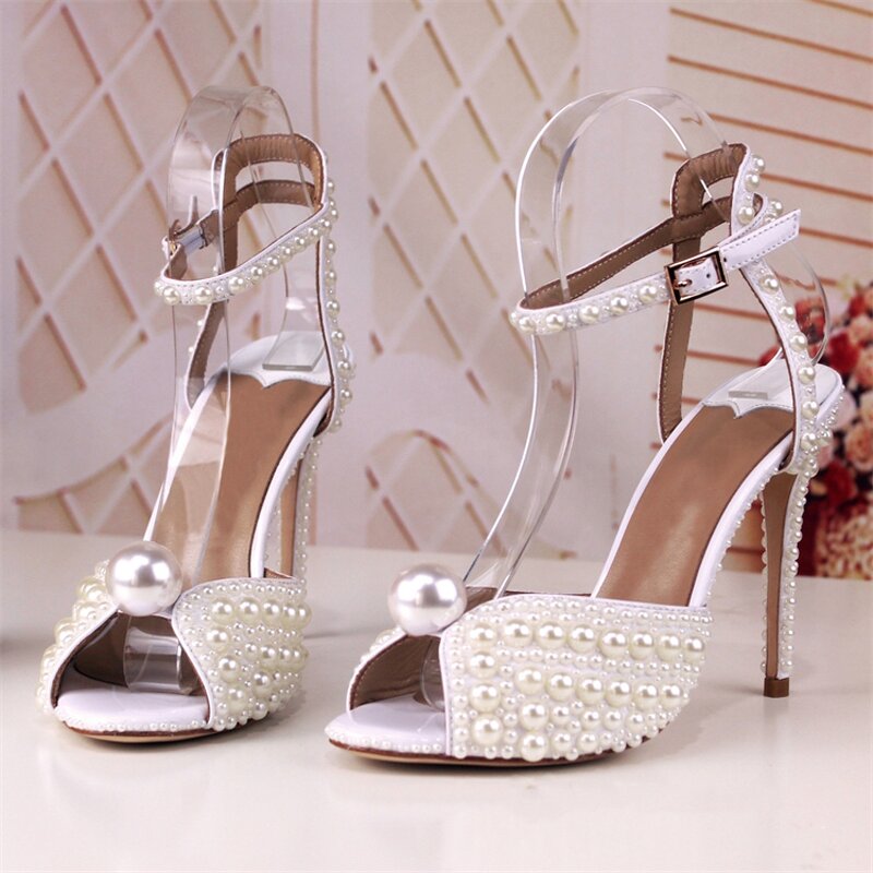 Wedding Shoes Manufacturer - OEM/ODM Ladies High Heel Thin Heel Diamond Crystal Shoes