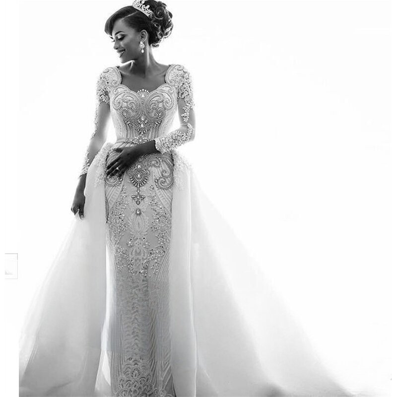 Plus Size Wedding Dress Manufacturer - OEM Custom Lace Vintage Long Sleeve Gown