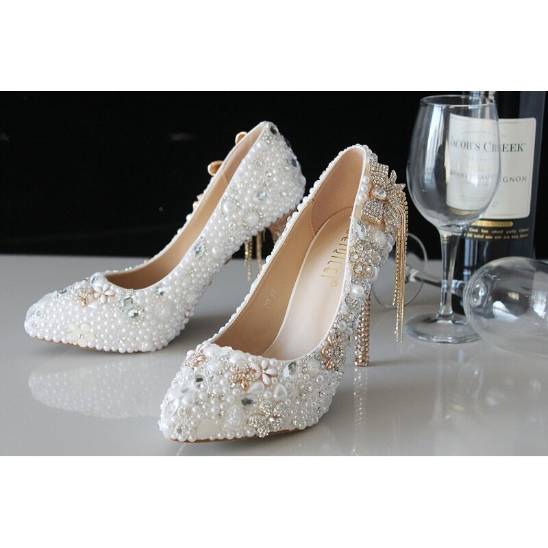 Wedding Shoes Manufacturer - OEM/ODM Satin Pointed Toe 6cm Heel Bridesmaid Shoes