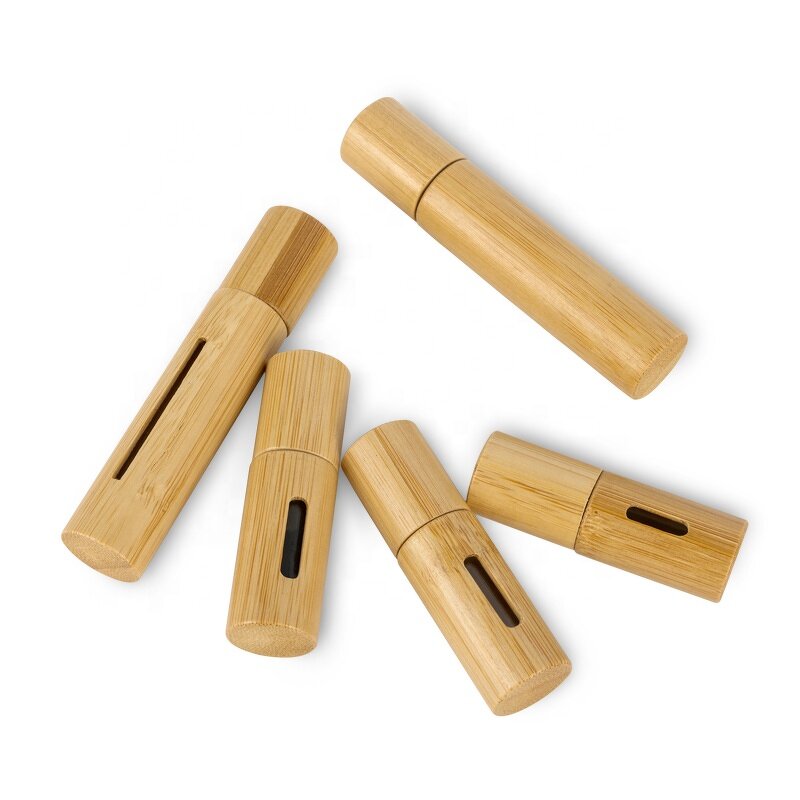 Roller Bottle Manufacturer - 5-10ml Bamboo Ball Bearing Wrapped Glass