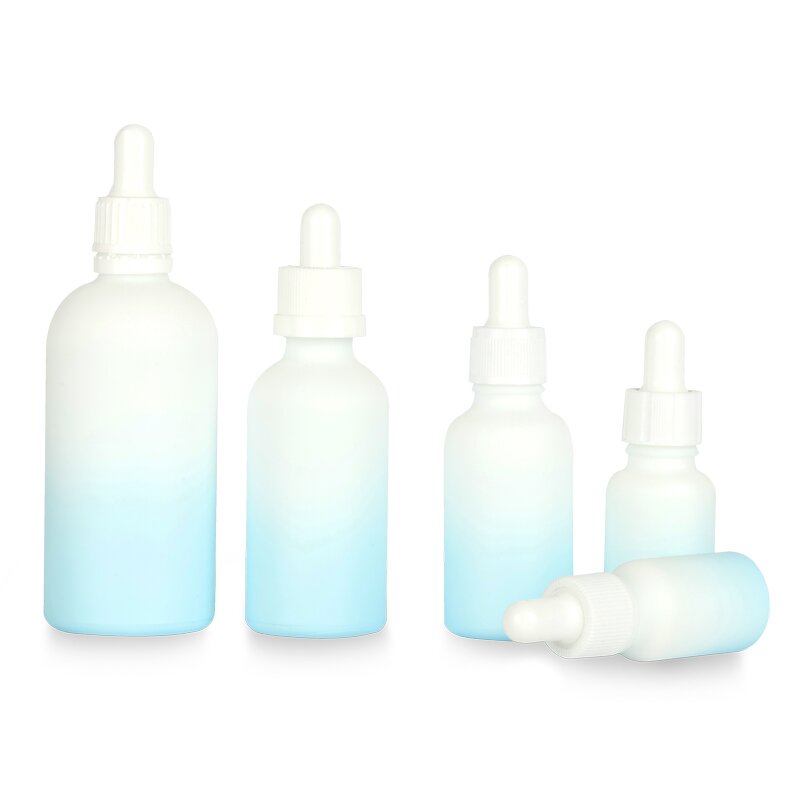 Glass Bottle Manufacturer - 5-100ml Gradient White Porcelain Essential