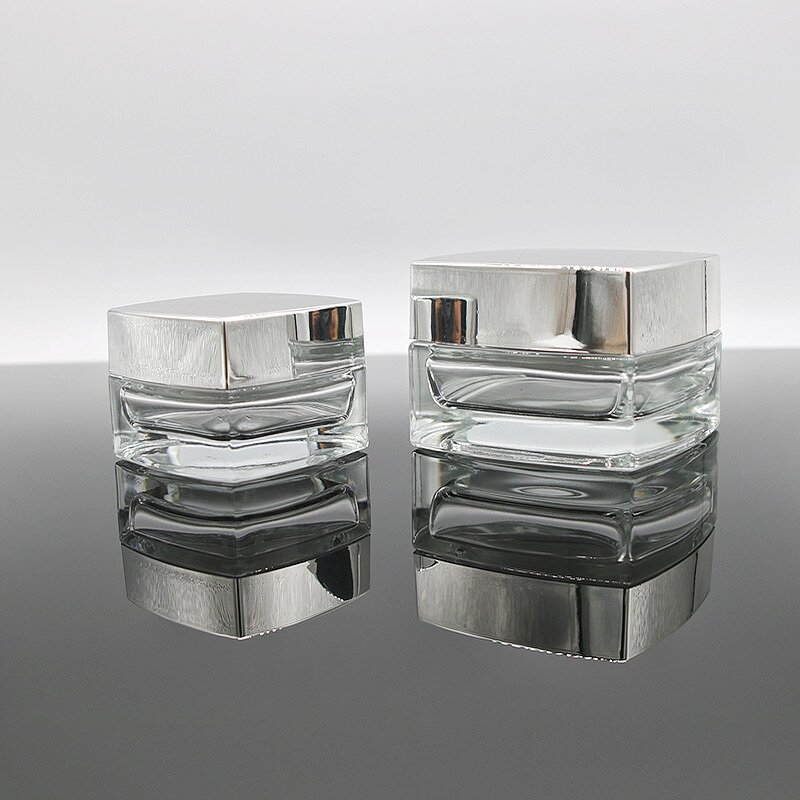Glass Cream Can Factory - 20-50ml Super Luxurious Cube Cosmetic