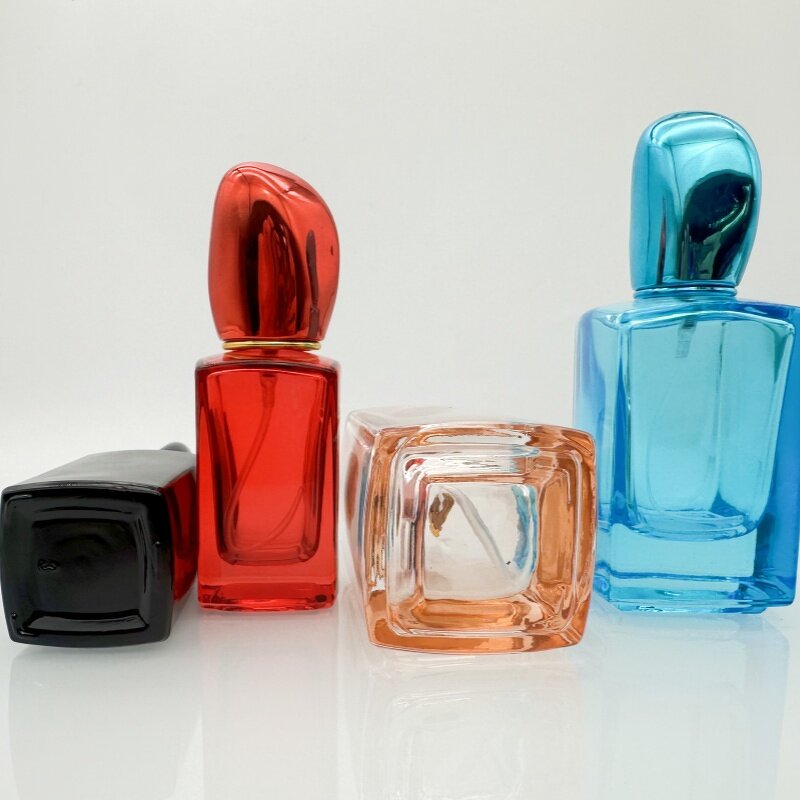 Glass Pump Bottle Supplier - 50-100ml Frosted Gold Top Cosmetic