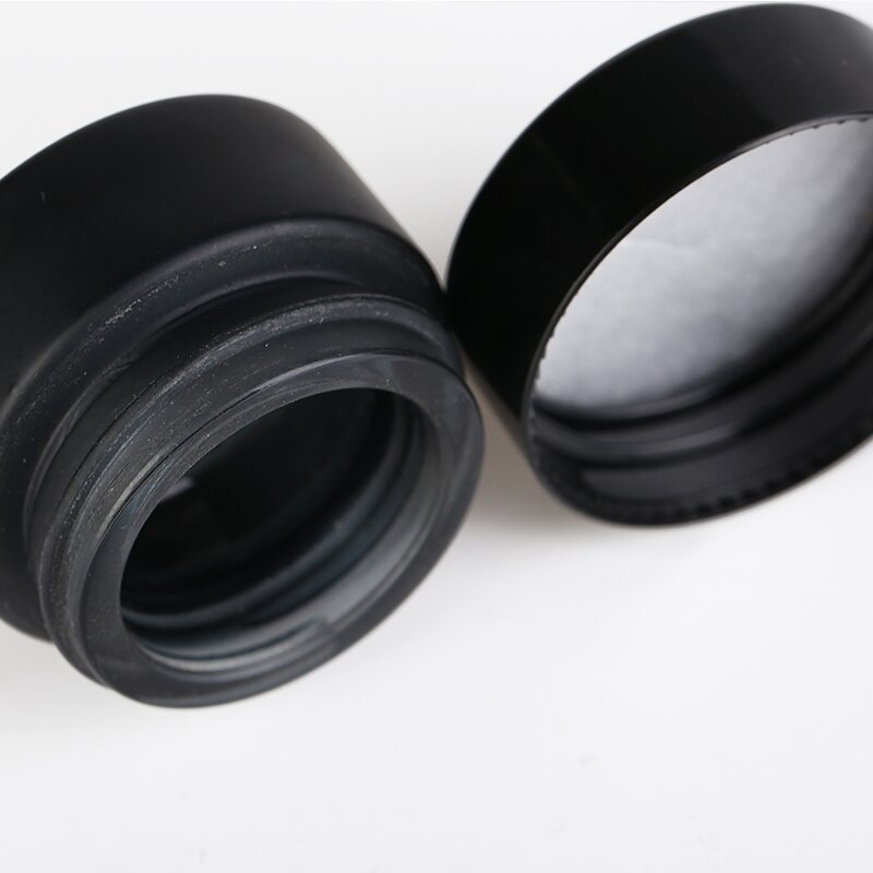 Glass Jars Supplier - Factory Stock Matte Black 30-100g Sunscreen