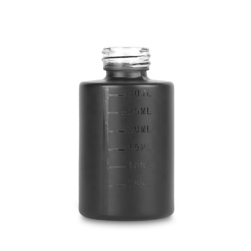 Glass Dropper Bottle Factory - 30ml Luxury Matte Black Essential Oil