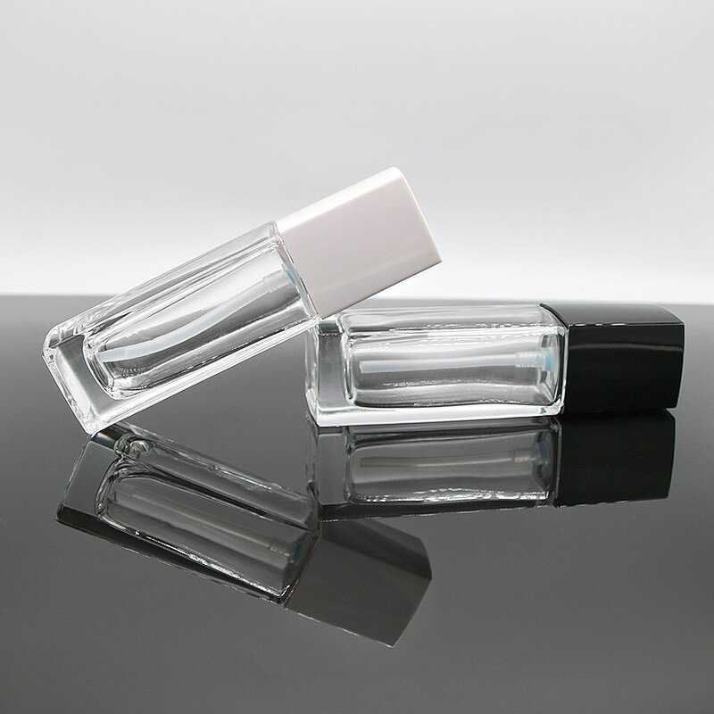 Glass Bottle Supplier - 40-120ml Rectangular High-end with Pump