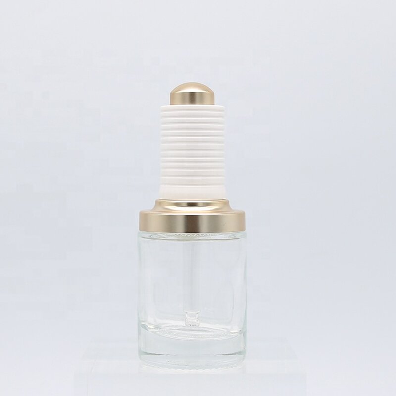 Glass Dropper Bottle Manufacturer - 30ml Flat Shoulder Skin Care