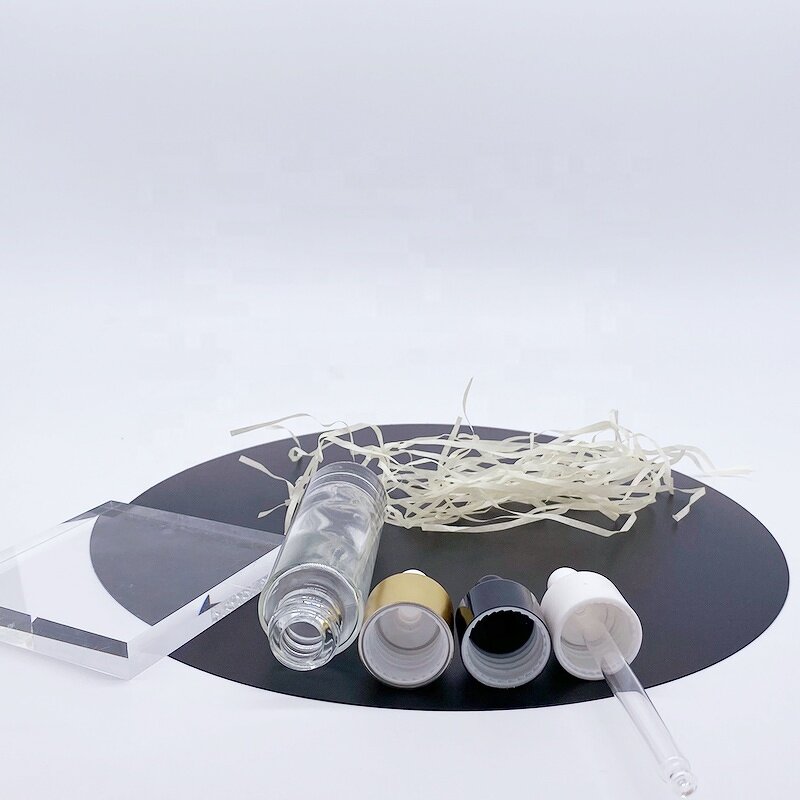 Glass Bottle Supplier - 15-50ml Slender Flat Shoulder Thick Bottom