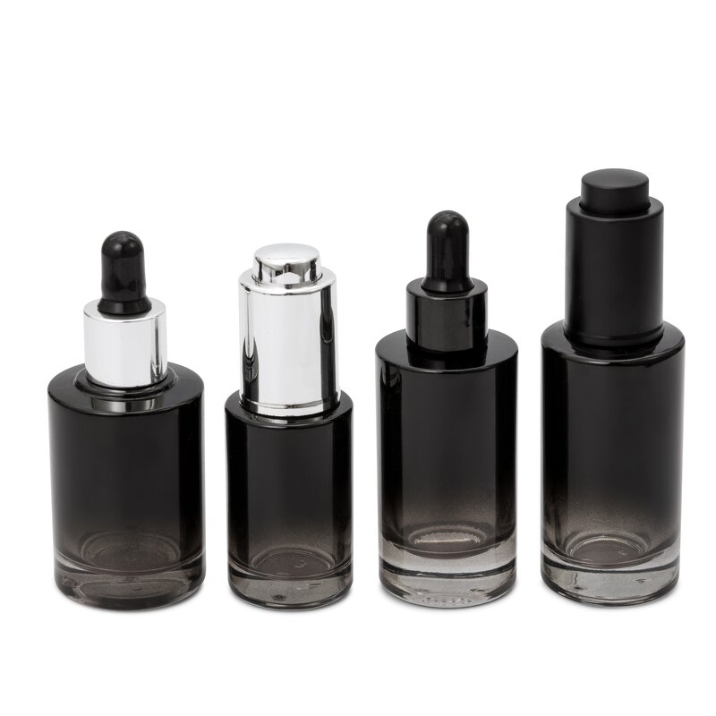 Glass Dropper Bottle Factory - 30ml Translucent Black Perfume Essential