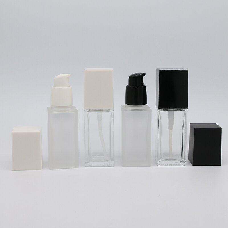 Glass Bottle Supplier - OEM 30ml Skincare Foundation Cosmetic