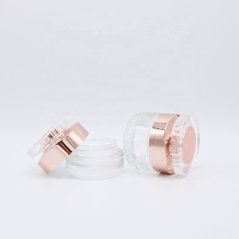 Glass Bottle Supplier - 30-120ml Rose Gold Spray Emulsion Essence