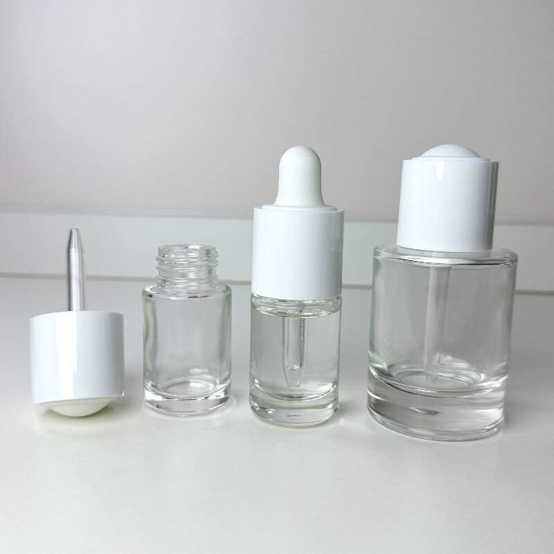 Black Glass Bottle Factory - Hot Sale 10-100ml Round Lotion Pump