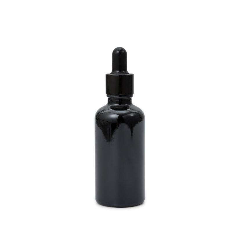 Essential Oil Bottle Factory - 5-100ml Black Glass Container Packaging