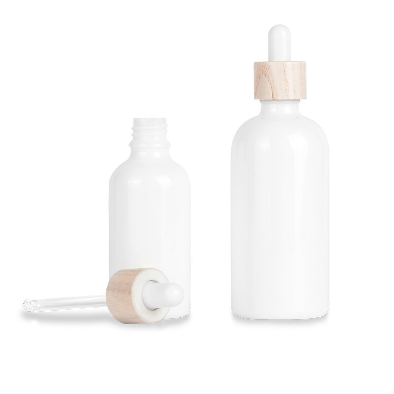 Glass Serum Bottle Manufacturer - Custom 10-100ml White Dropper