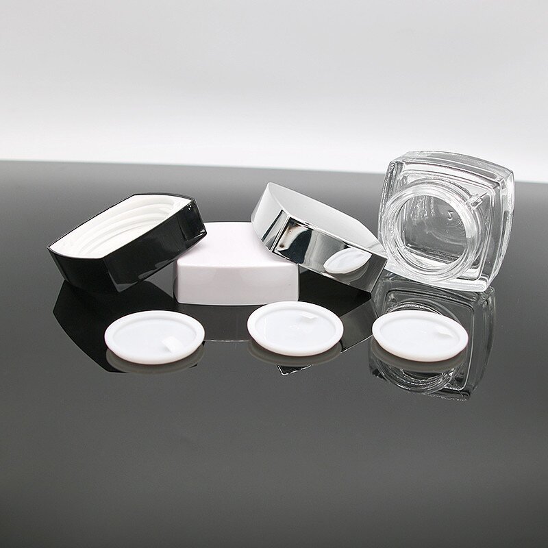 Glass Cream Can Factory - 20-50ml Super Luxurious Cube Cosmetic