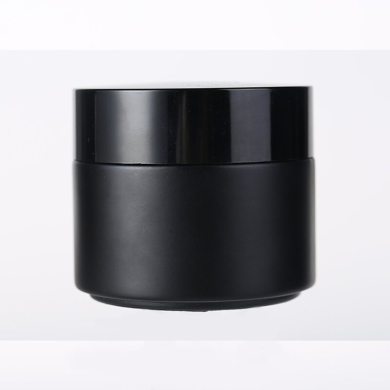 Glass Jars Supplier - Factory Stock Matte Black 30-100g Sunscreen