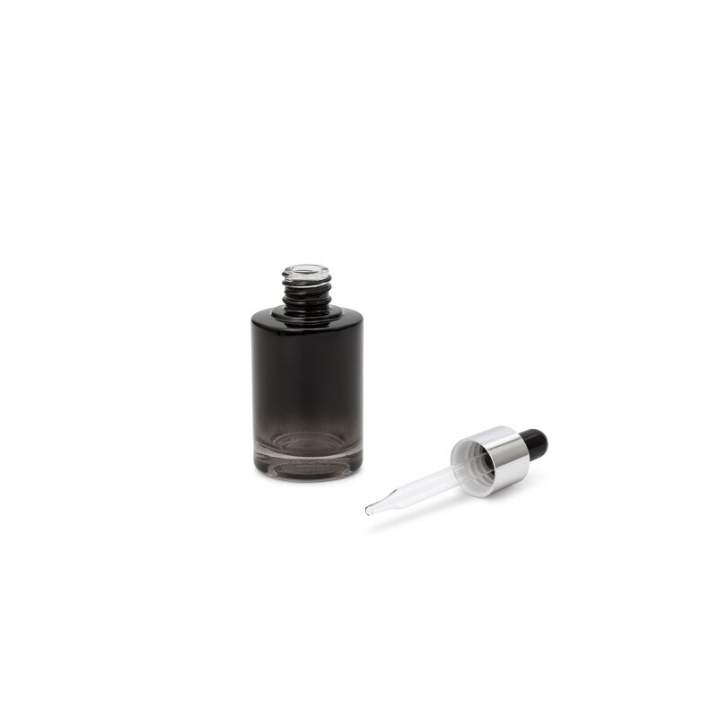 Glass Dropper Bottle Factory - 30ml Translucent Black Perfume Essential