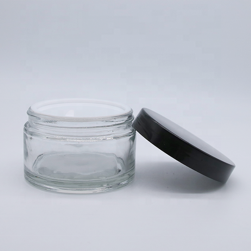 Cosmetic Containers Factory - High Quality 200ml Clear Cream Glass